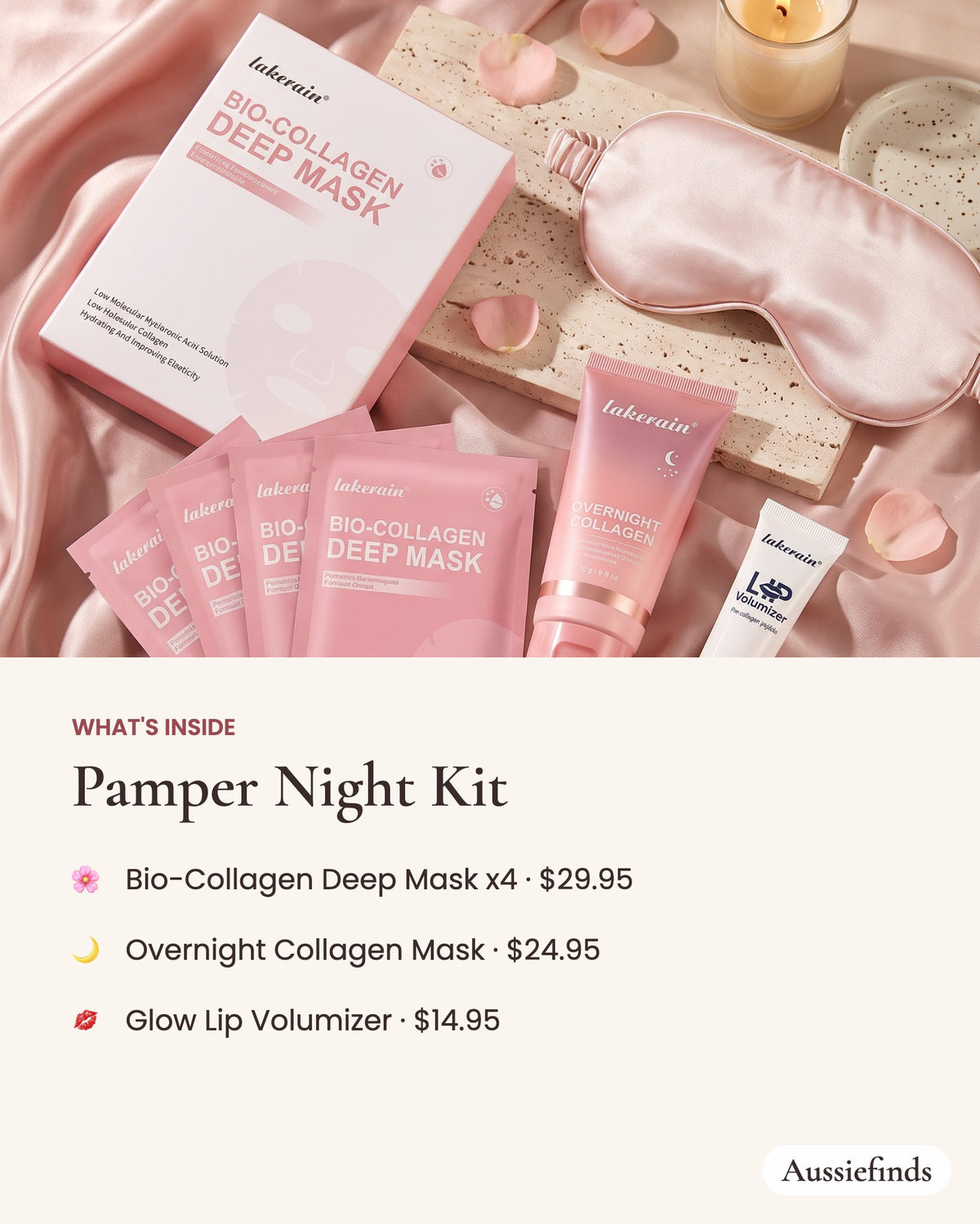 What's inside the Pamper Night Kit