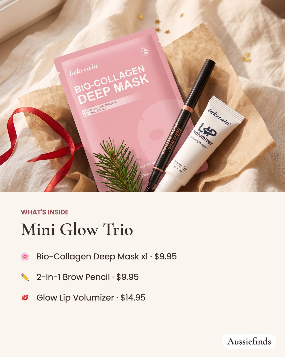 What's inside the Mini Glow Trio