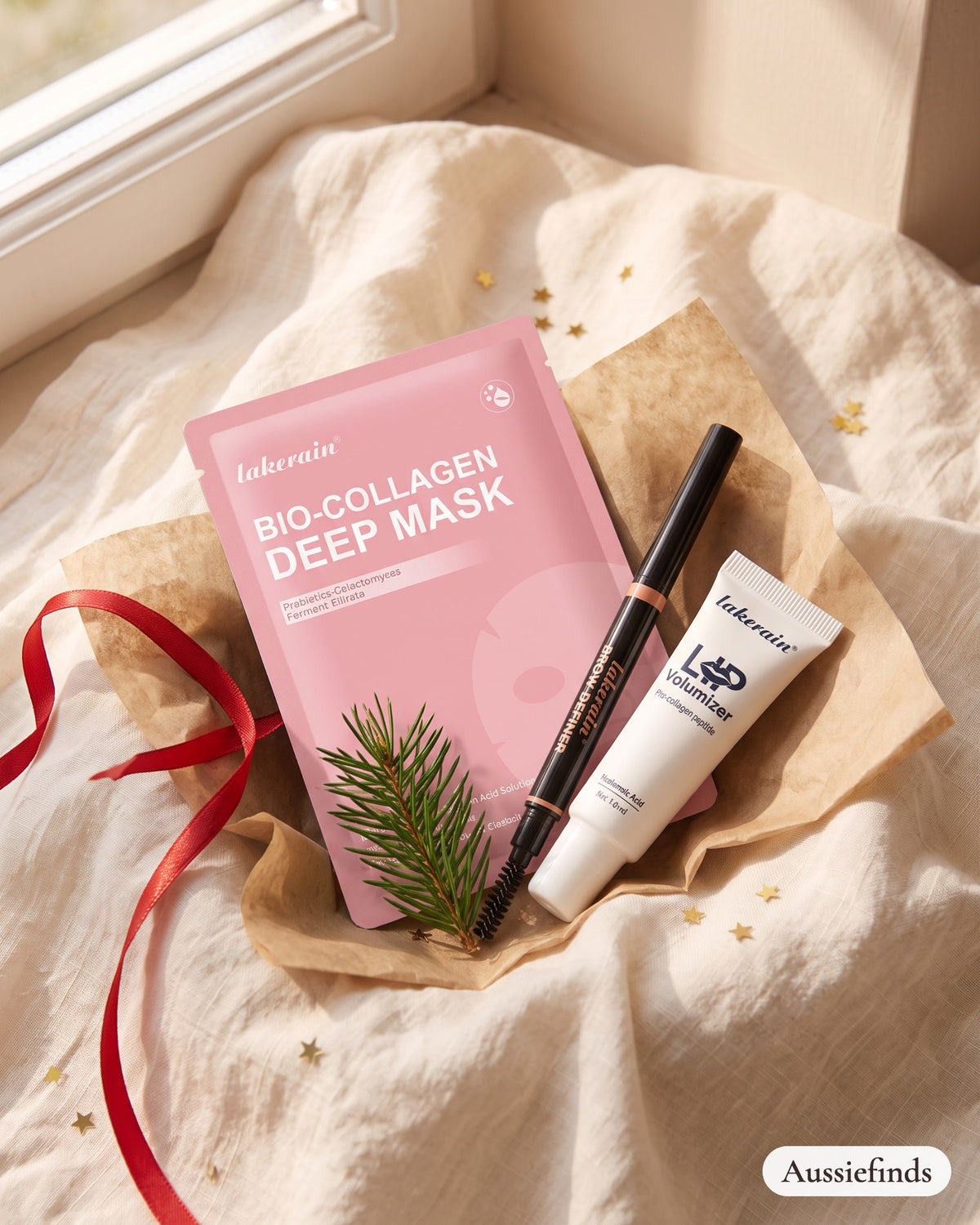 Mini Glow Trio: Deep Mask, Brow Pencil and Lip Volumizer